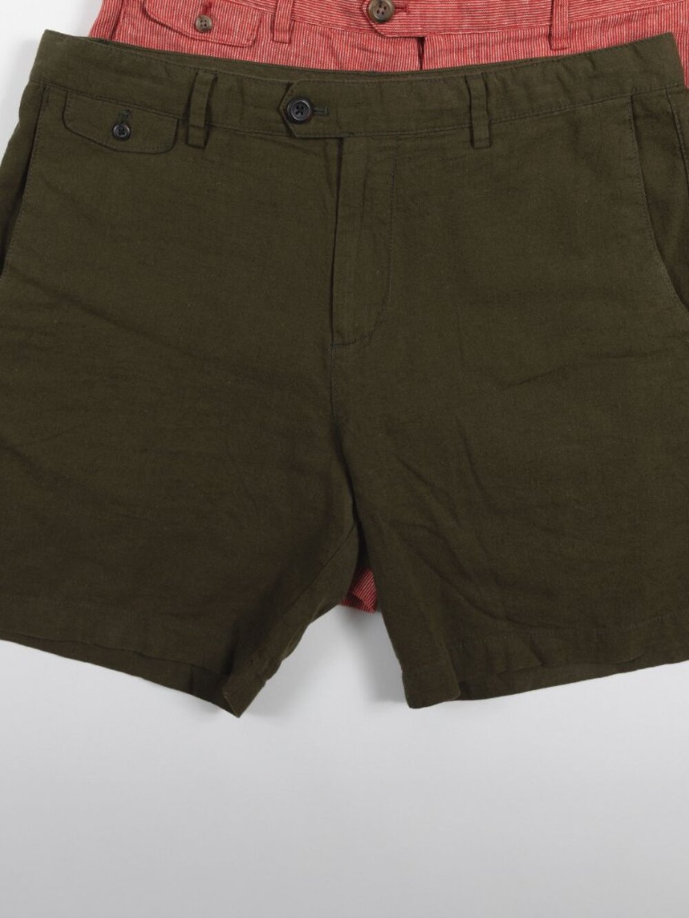NWT LOT 4 Banana Republic Men's Size 33 Linen-Blend Slim Fit Shorts 7" Inseam - Picture 6 of 9